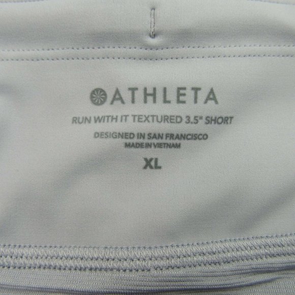 Athleta Run With It Textured 3.5" Shorts Womens XL - Picture 9 of 11